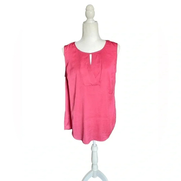 Cabi Satin Sleeveless Blush Blouse - Picture 1 of 4